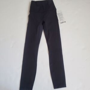 Lululemon Wunder Train High-Rise Tight No Line Leggings 25" Black Size 0
